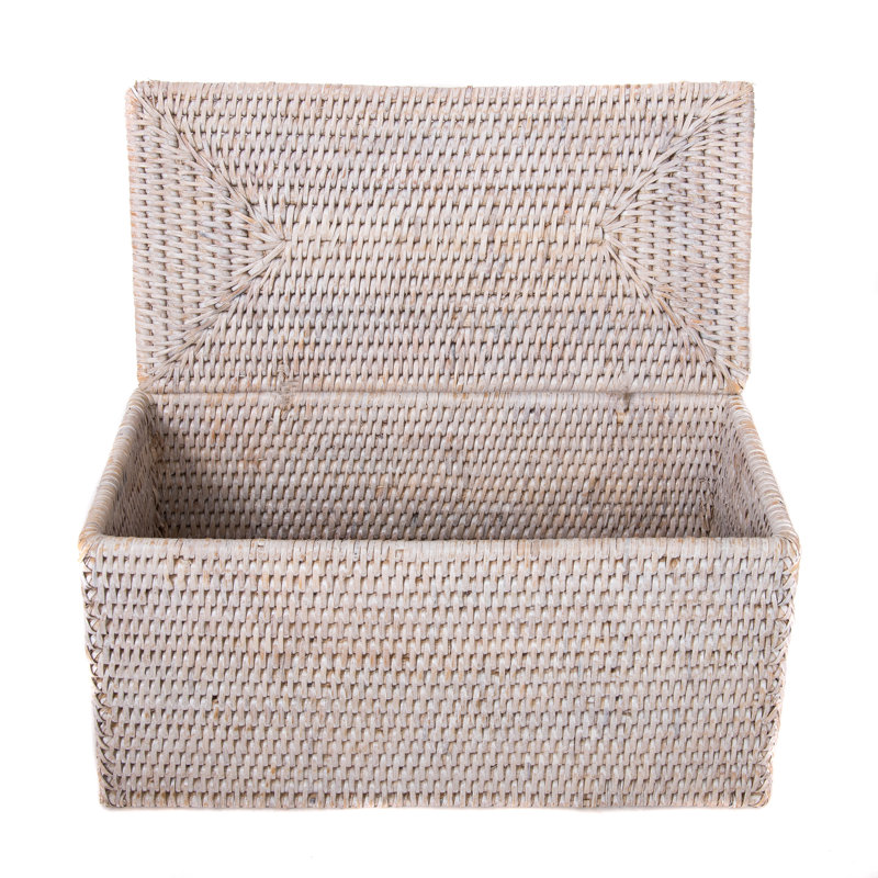 Housse pour boîte à mouchoirs Thisbe, Blanc délavé