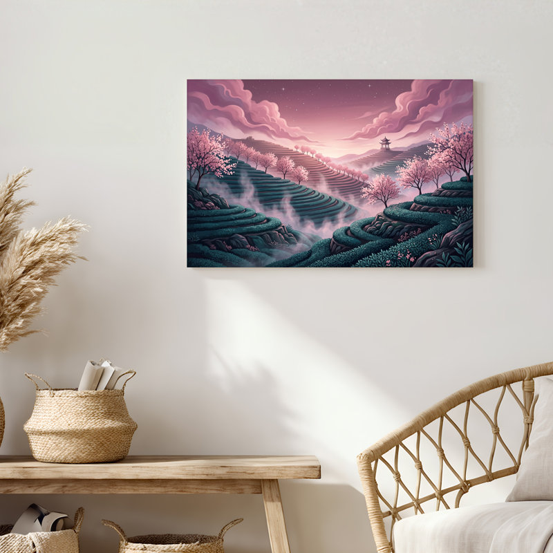 Art mural sur toile Teal, H 12 po x l 18 po