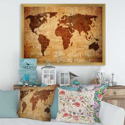 " Ancient Map Of The World XI "