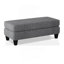 Ensemble de canapé modulaire 5 pièces en chenille gris