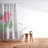 DENY Designs flamingo flower Shower Curtain