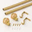 Tringle à rideaux simple réglable en métal Dotern-991586140