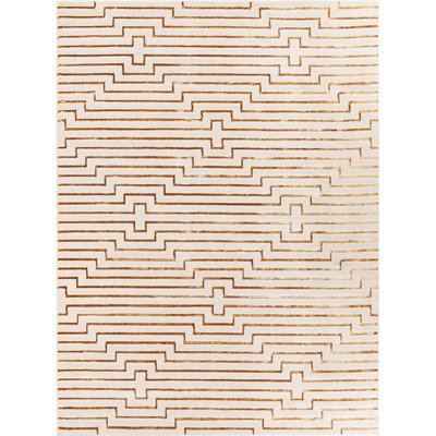 Tapis contemporain blanc Falco