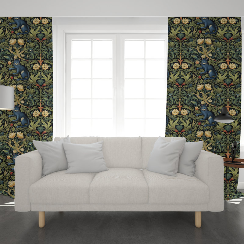 Room Darkening Curtain Pair, 20" W x 52" H