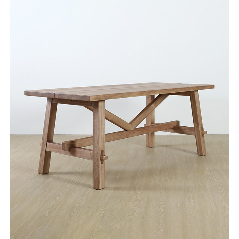 Solid Wood Nordic Simple Rectangular Dining Table, 29.53" H x 70.87" L x 33.46" W