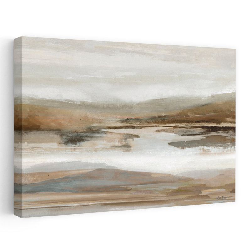 Mélancolie abstraite, paysage moderne contemporain, art naturel, H 16 po x l 24 po