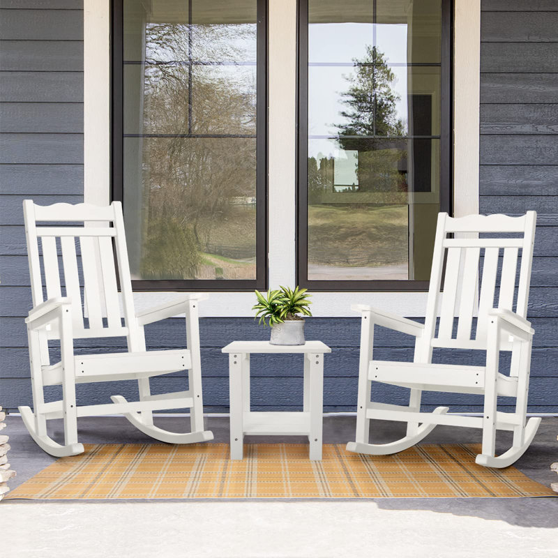 Chaise berçante d'extérieur Sebasco, Blanc