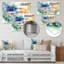 Drapeau américain explosion - décoration murale abstraite en métal, drapeau États-Unis-917993287