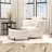 Swivel Accent Chair With Storage Ottoman-944819573
