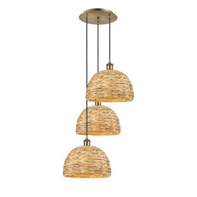 Luminaire suspendu en dôme à 3 lumières Mattson
