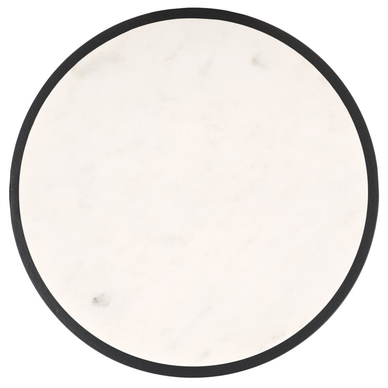 Eusebia Marble Tray Top End Table