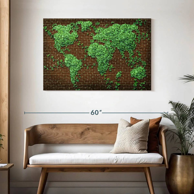 Carte du monde Aliaz Evergreen, H 30 po x l 45 po