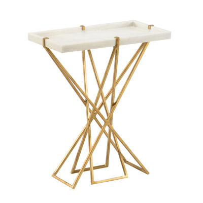 Xavier Stone Tray Top End Table