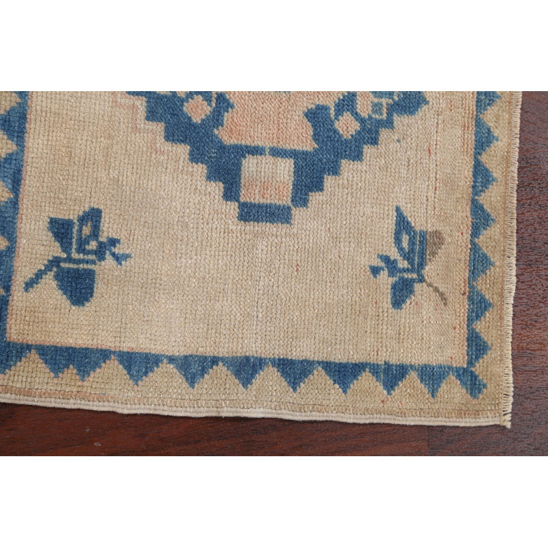 One-of-a-Kind 1'9" X 2'2" 1980s Wool Area Rug in