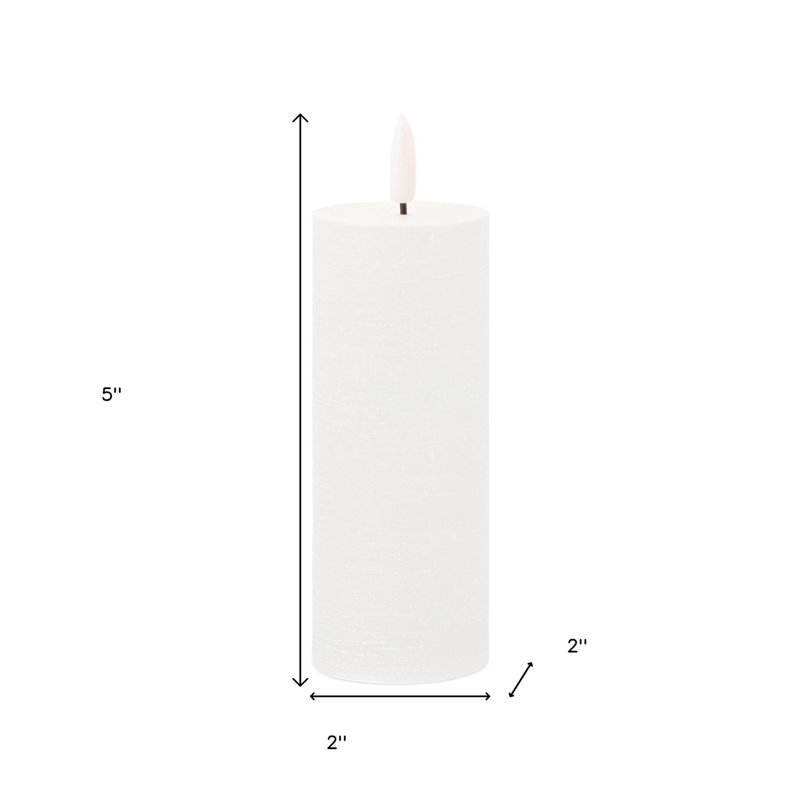 Ensemble de quatre bougies sans flamme blanches sans parfum