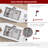 Stylish Dual-mount 31" Double Bowl Stainless Steel Kitchen Sink with Strainers