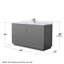 Ensemble de meuble-lavabo simple 60 po Icon-73102640-73102639