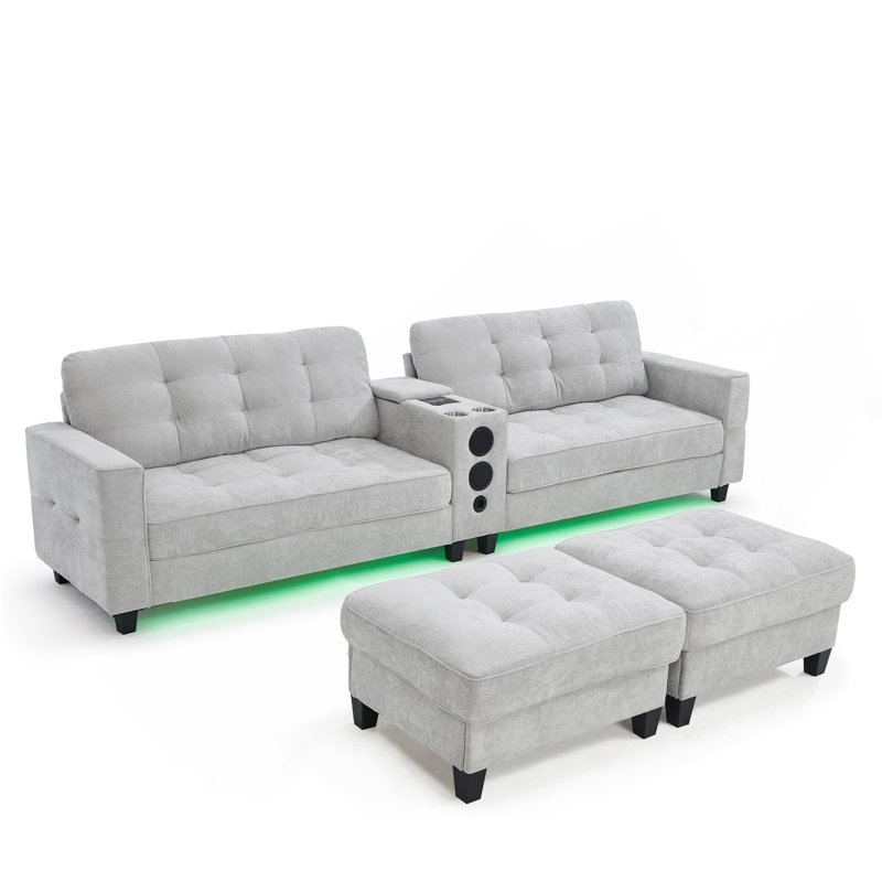 Canapé modulaire Modern, Gris clair