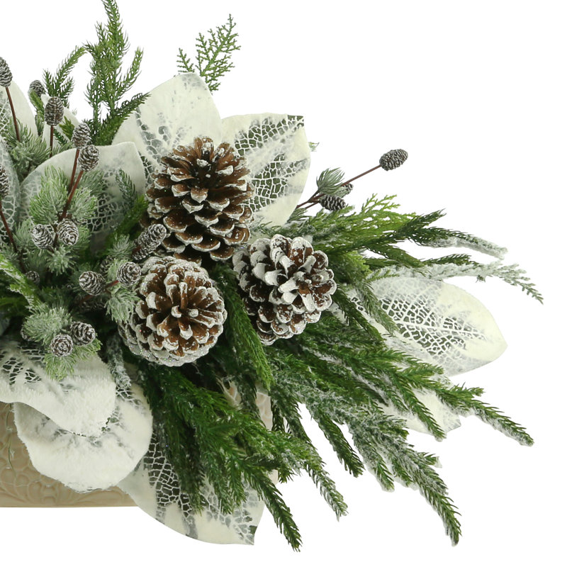 Magnolia Leaf Holiday Centerpiece