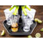 Ensemble de distributeur et de verseur de boissons alcoolisées Brethauer-Downing avec bouchons individuels