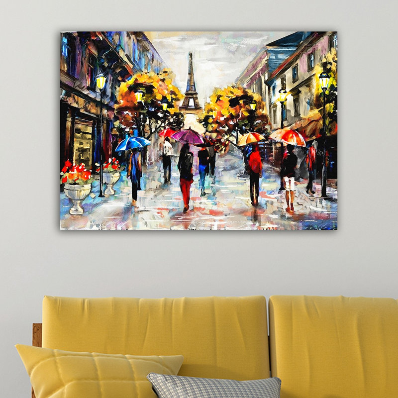 Superbe peinture sur toile décorative de 19,7 po x 27,6 po | 100% toile avec cadre 100% bois (1,2 po d'épaisseur) | Parfait pour le décor du salon et de la chambre à coucher, des couleurs éclatantes et un design intemporel