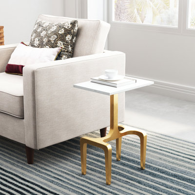 Marble Top End Table