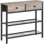 Narrow Console Table With 2 Fabric Drawers, Small E...