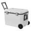Glacière portative 45 pintes avec glacière sur roulettes, capacité de 64 canettes avec porte-gobelet