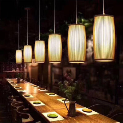 Grant 1 - Light Natural Cylinder Pendant
