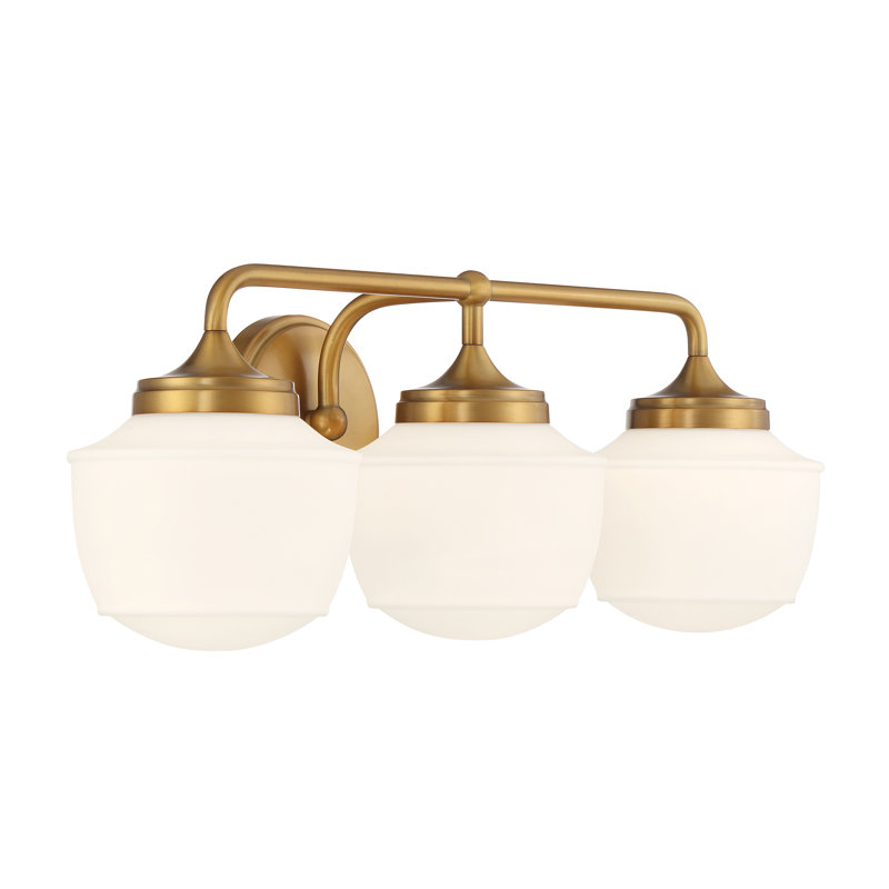 Mercer41 Akriti - 3 Light Bath Vanity, Antique Brass