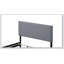 Grand lit en tissu gris clair Leandros