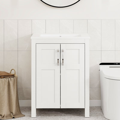Ensemble de meuble-lavabo simple 24 po avec lavabo moderne 24 po