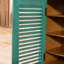 Banc de rangement pour chaussures en bois manufacturé brun et bleu