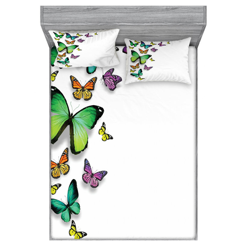 Microfiber Sheet Set, Queen Sheet Set + Fitted Sheet + 2 Pillowcases