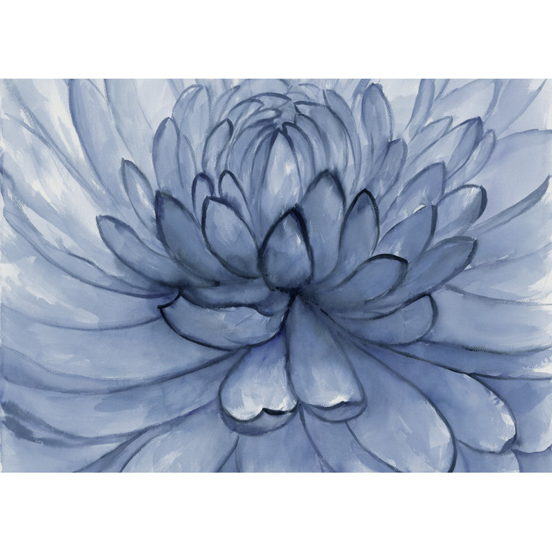 «Blue Petals Flower», impression florale de décoration intérieure