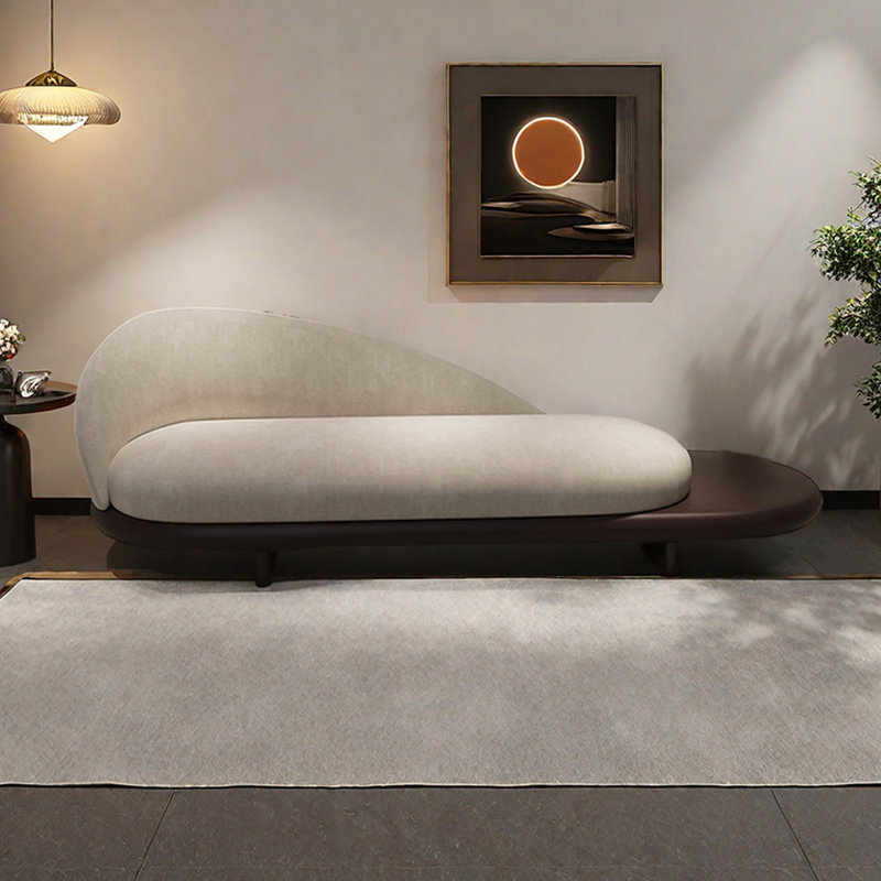 Méridiennes d'intérieur Modern Sofa Home Leisure, Orienté à gauche (vu de face), Beige