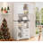71" Tall Freestanding Kitchen Pantry Cabinet with Microwave Stand, 2 Drawers, Adjustable Shelves, Magnetic Doors & Anti-Tip Safety Design