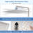 Stainless Steel 12" Rainfall Shower Head, Scaling For Long-term Use 12 Inch Self-cleaning Convenience