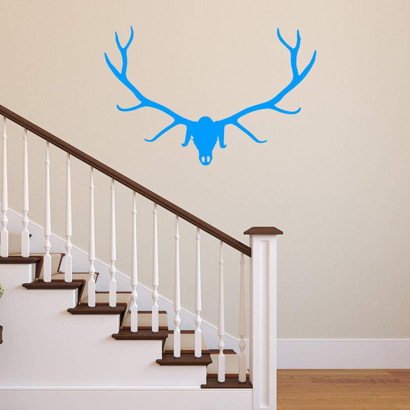 Animals Wall Decal, Sky Blue, 18" H x 24.5" W