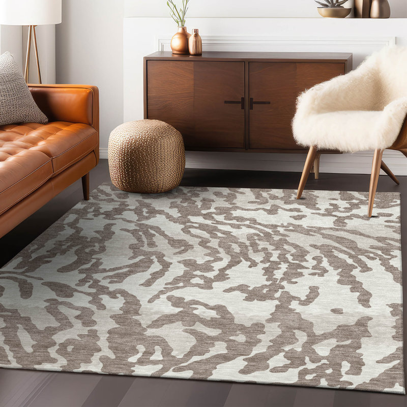Malek Animal Print Indoor Rug, Rectangle 2'6" x 3'10"