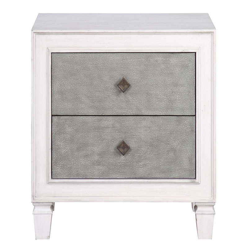 Table de chevet 2 tiroirs