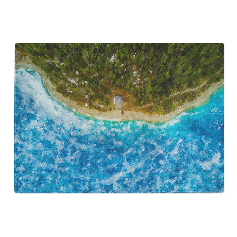 Beach in Canada Painting Chopping Board, 0.4cm H x 20cm W x 29cm L
