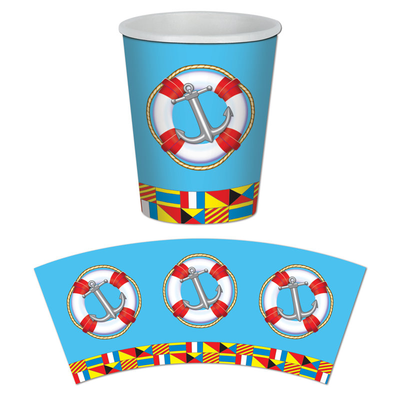 Gobelets nautiques - 9 oz - paquet de 12