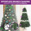 Arbre de Noël vert 6 pi avec éclairage réglable-857707784