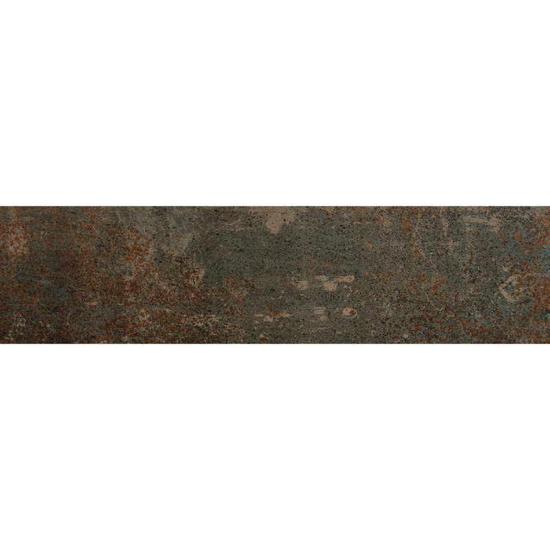 Common Core 6'' W x 24'' L Porcelain Metal Look Singular, Charcoal