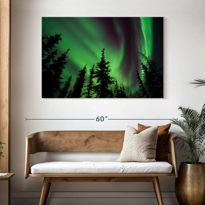 Alvord Fairbanks Aurora Borealis, H 32 po x l 48 po