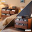Support pour tourne-disque 44,1 po Mid-Century