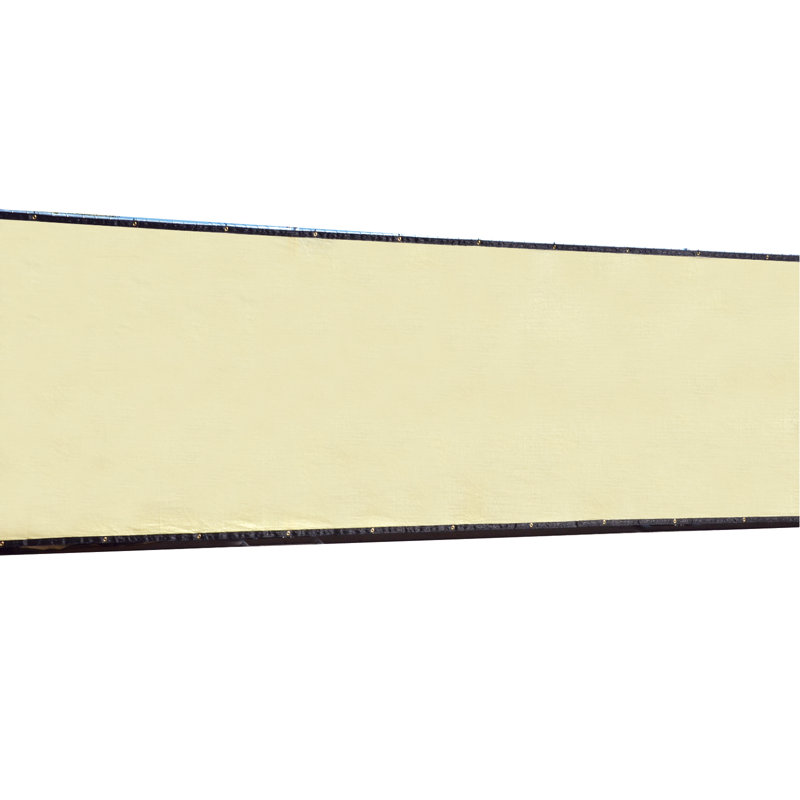 Beige Polyethylene Privacy Screen Fence for Garden and Pool, 8 ft. by 50 ft.