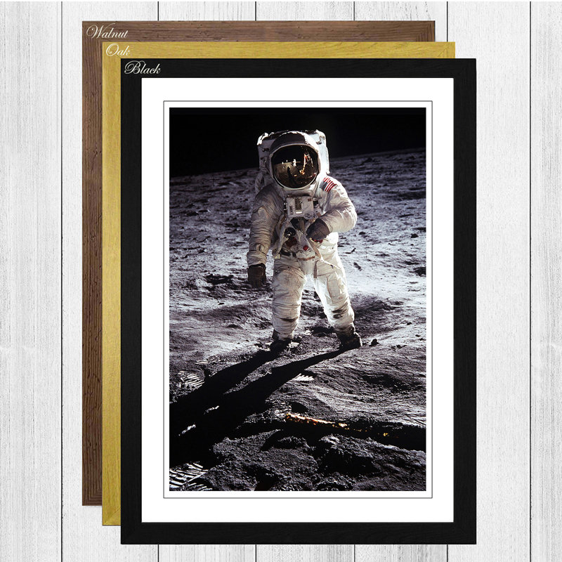 Single Picture Frame Print, Black