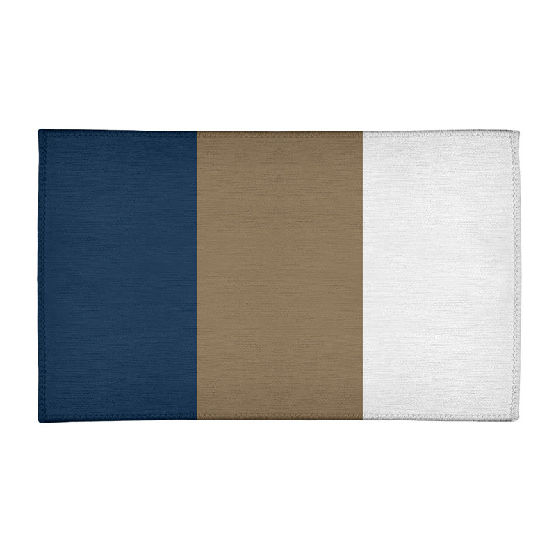 Tapis de zone en poly à rayures de football la corne, Rectangle 4 pi x 6 pi